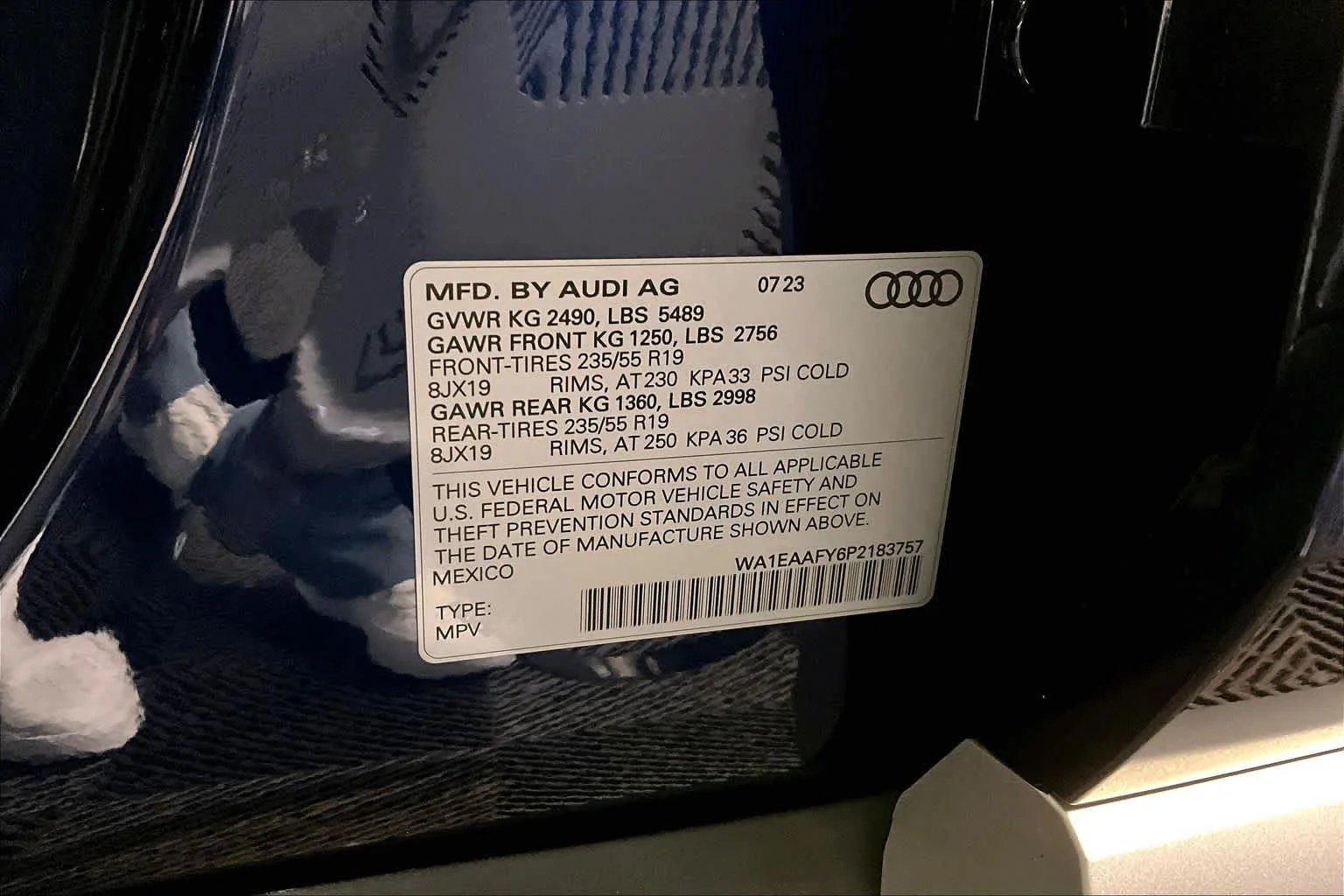 Certified Used 2023 Navarra Blue Metallic Audi S line Premium Plus image 34