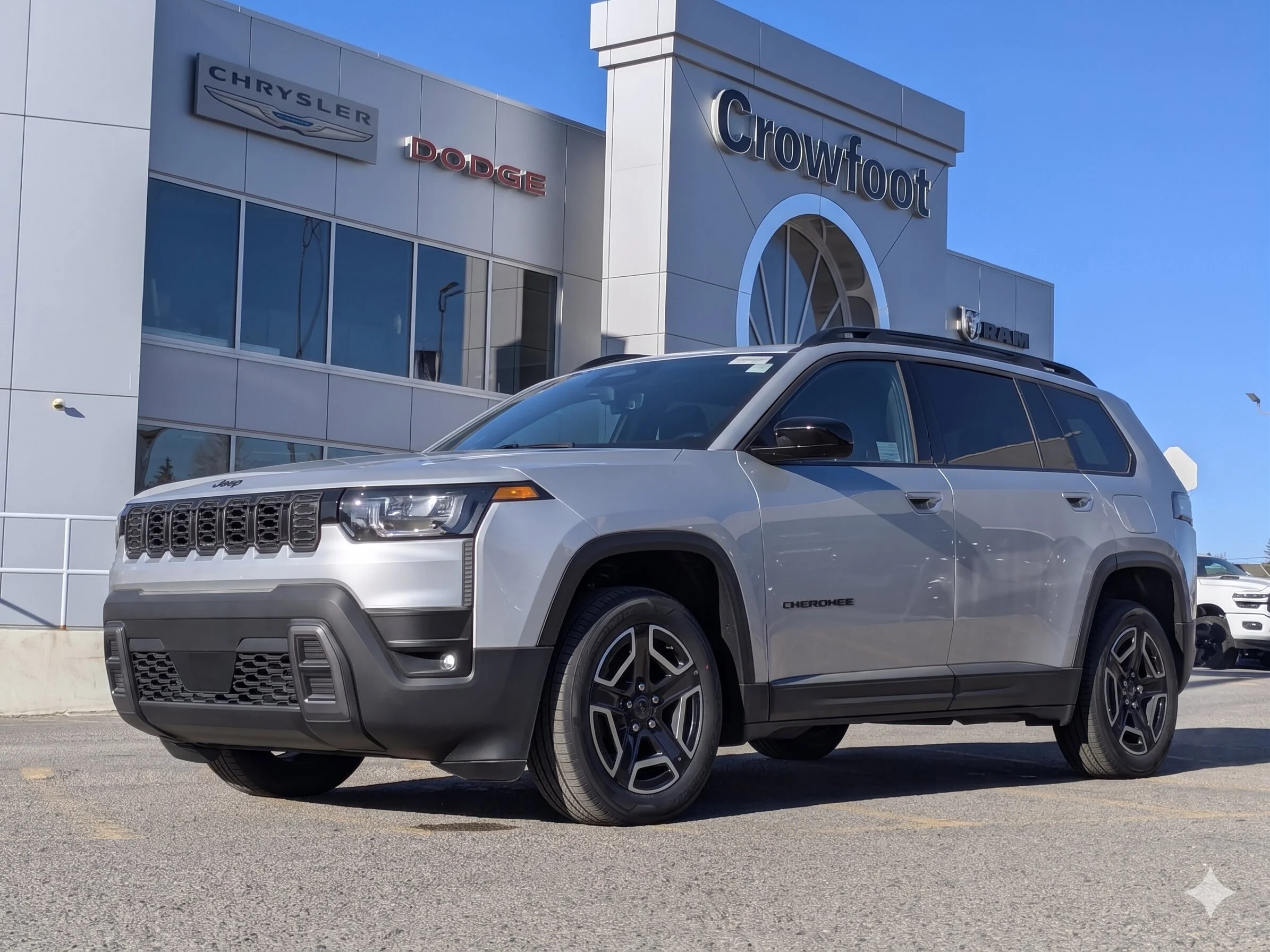 New 2026 Silver Jeep Laredo - 1.6L Turbo Hybrid - 12.3 Uconnect 5 Display - Selec-Terrain System - Active Driving Assist image 1