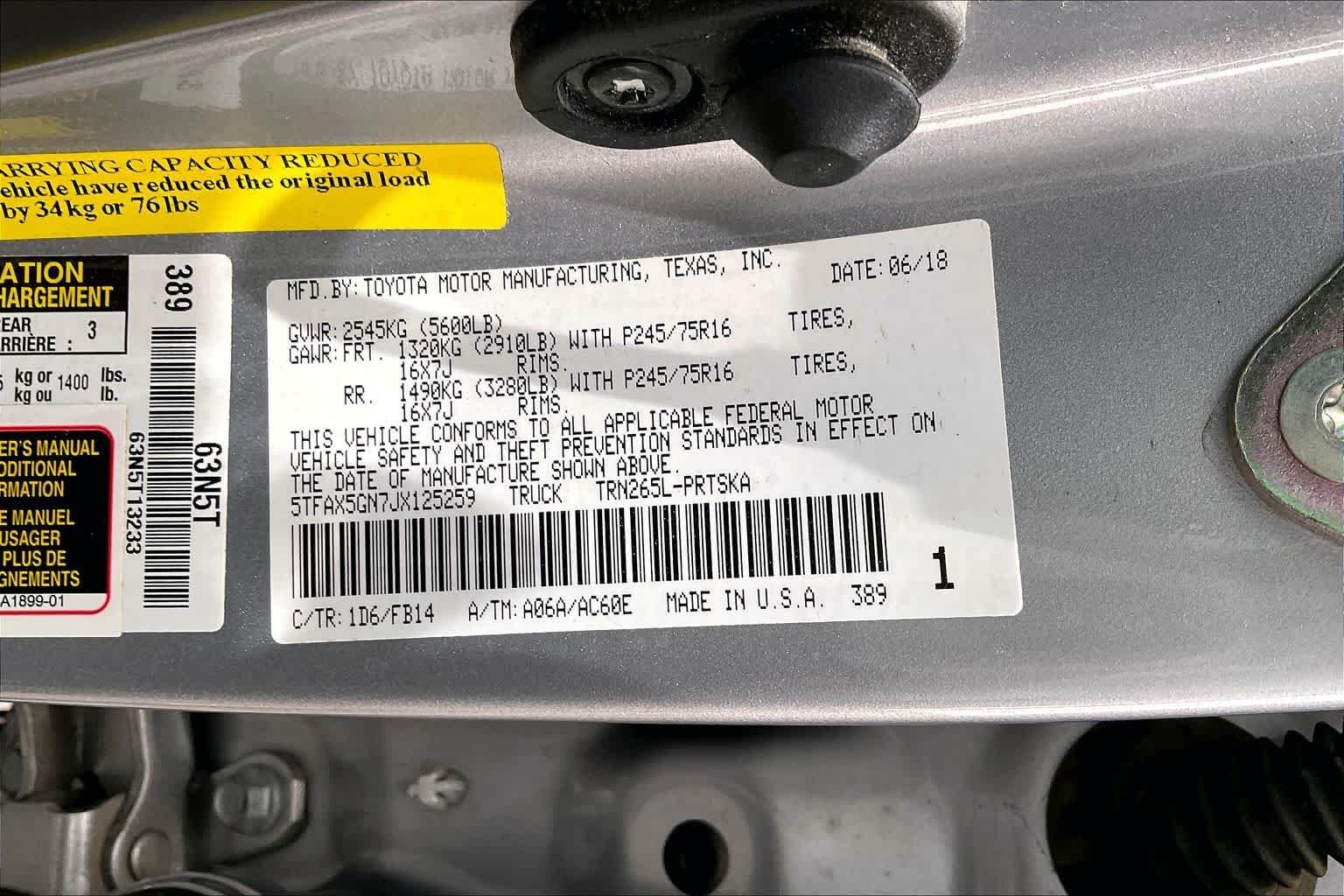 Used 2018 Silver Sky Metallic Toyota SR image 34