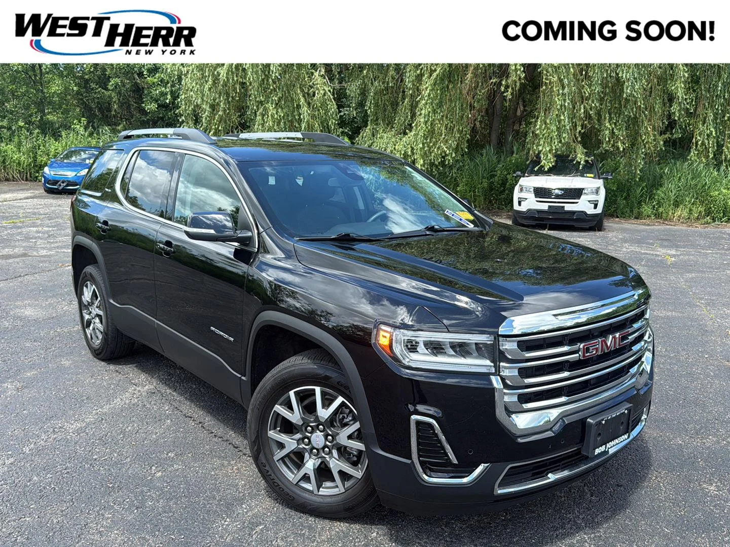 Used 2022 Ebony Twilight Metallic GMC SLE image 1