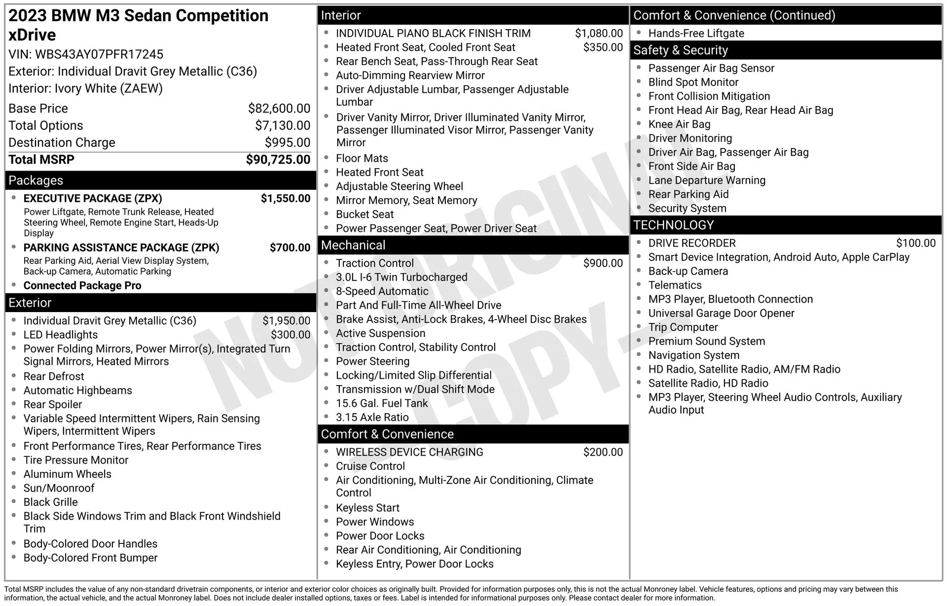 Used 2023 Gray BMW Competition image 40