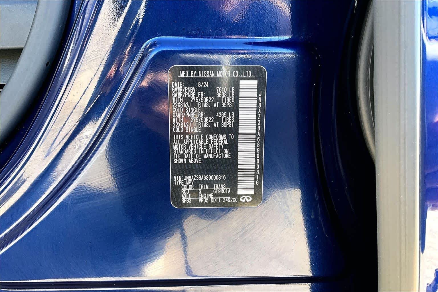 Used 2025 Grand Blue INFINITI LUXE image 49