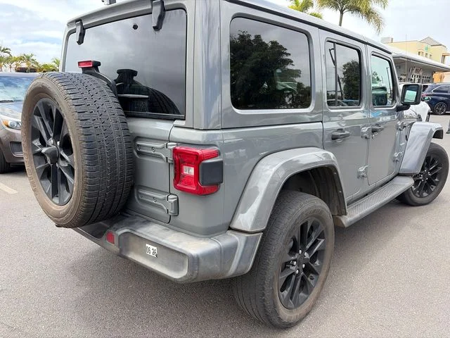 Used 2021 Gray Jeep Unlimited Sahara 4xe image 6