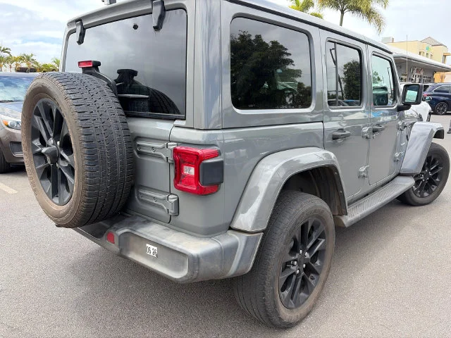 Used 2021 Gray Jeep Unlimited Sahara 4xe image 6