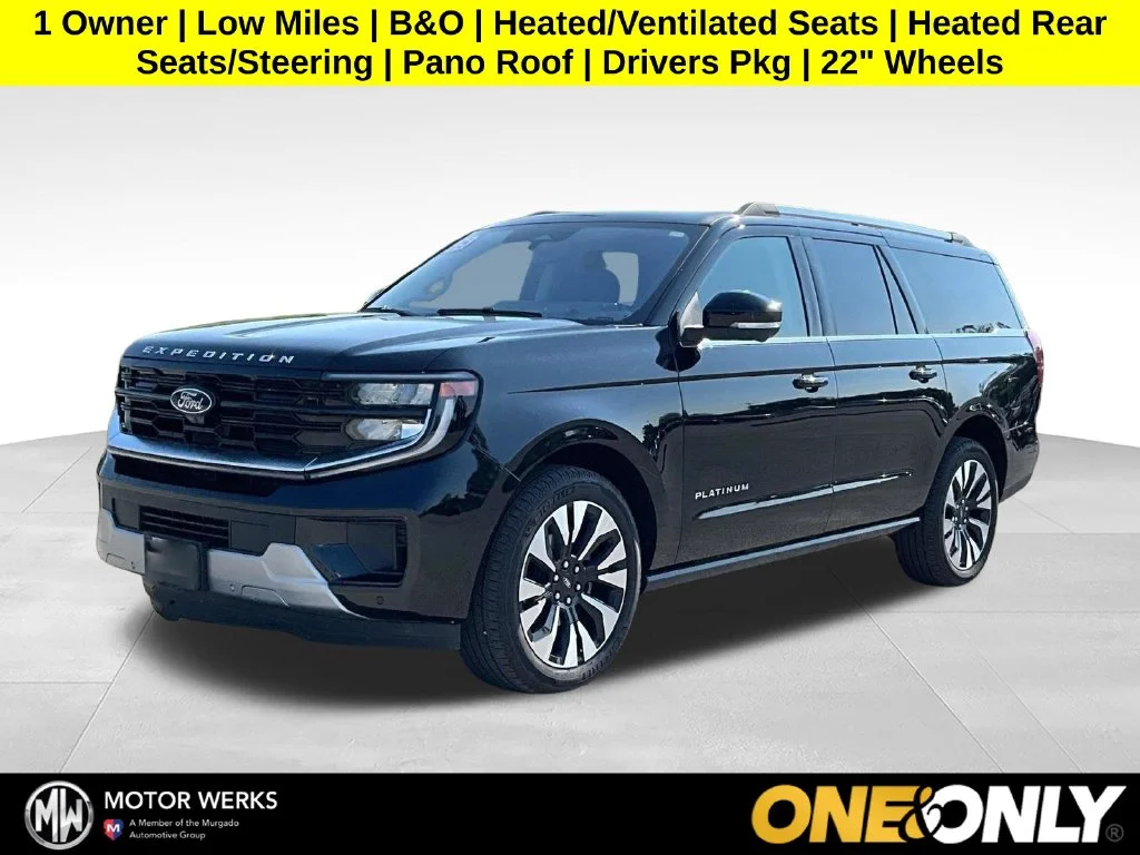 Used 2025 Black Ford Platinum image 1