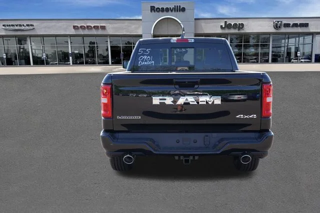 New 2026 Diamond Black Crystal Pearl-Coat Exterior Paint RAM Laramie image 4