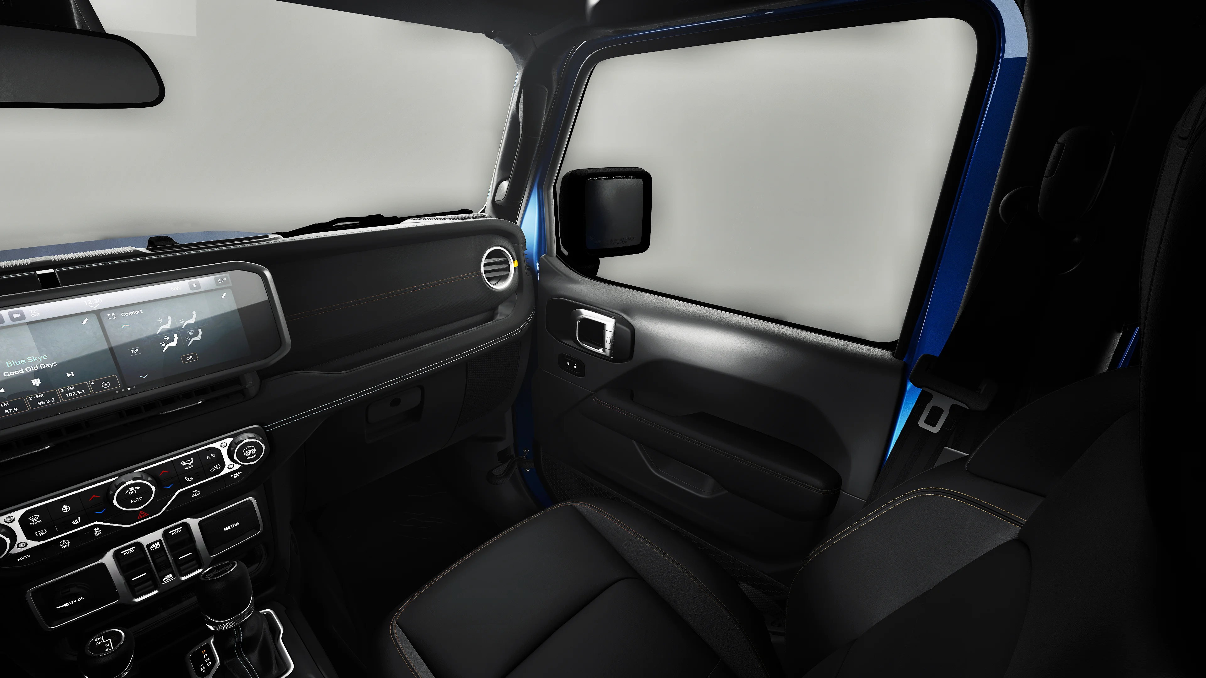 New 2027 Hydro Blue Pearl-Coat Paint Jeep Sahara image 33