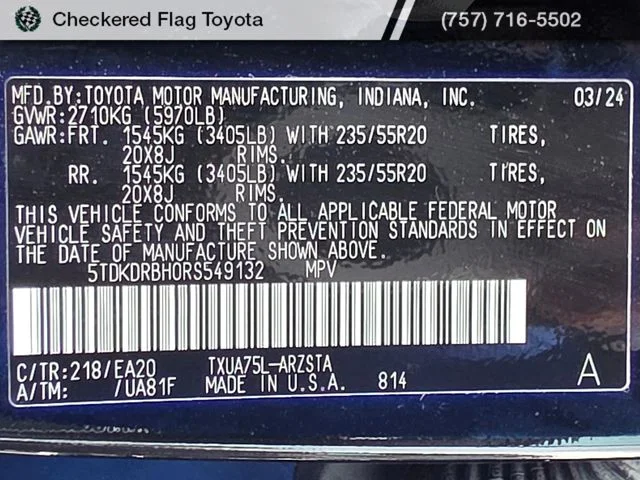 Used 2024 Midnight Black Metallic Toyota XSE image 20