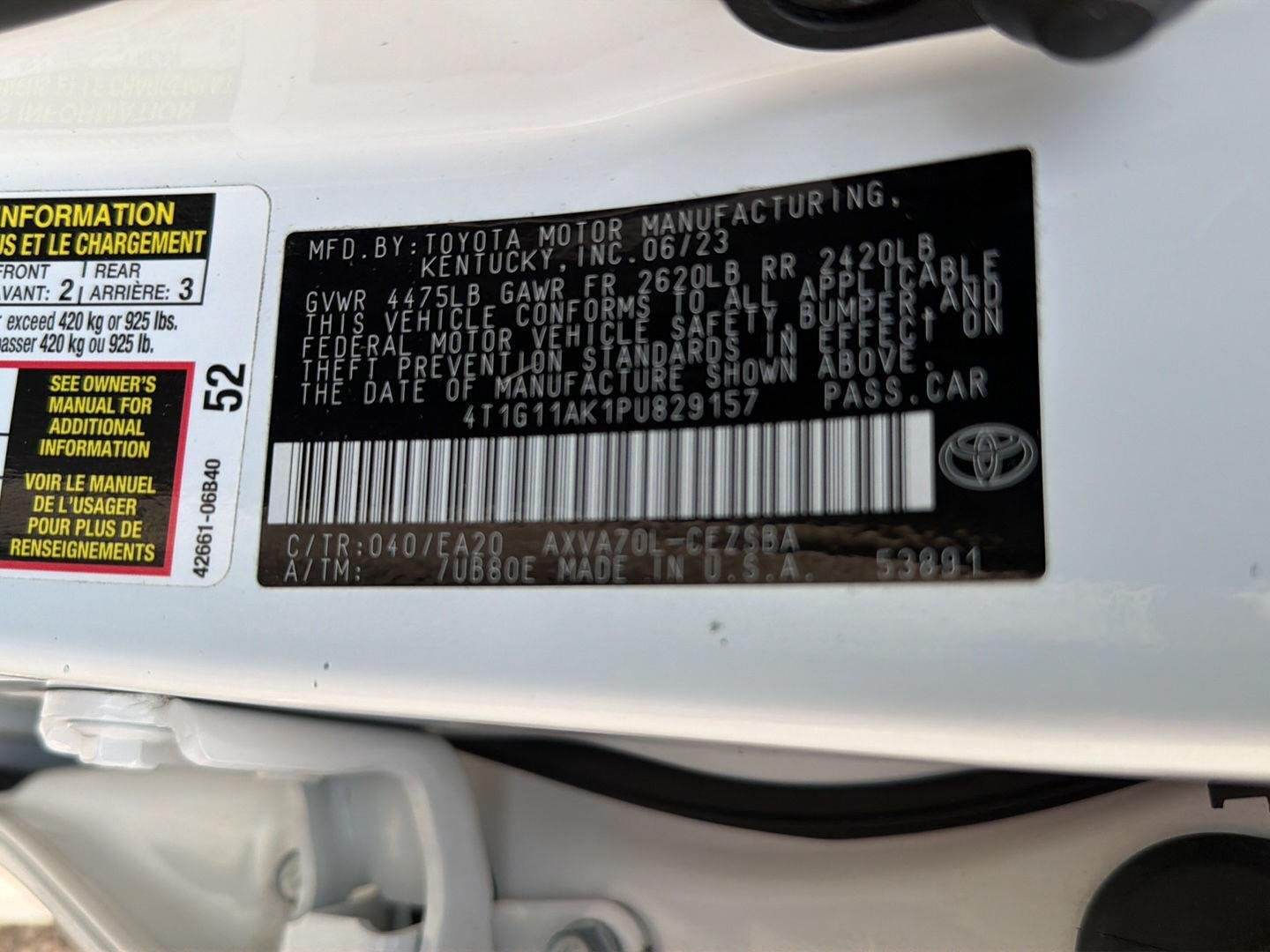 Certified Used 2023 Ice Cap Toyota SE image 40