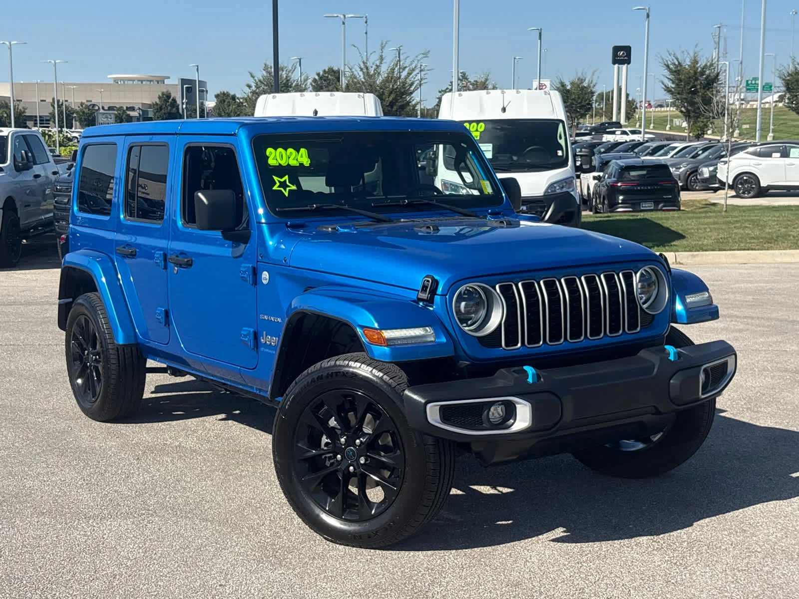 Used 2024 Jeep Wrangler 4xe Sahara 4XE with VIN 1C4RJXP65RW211969 for sale in Kansas City