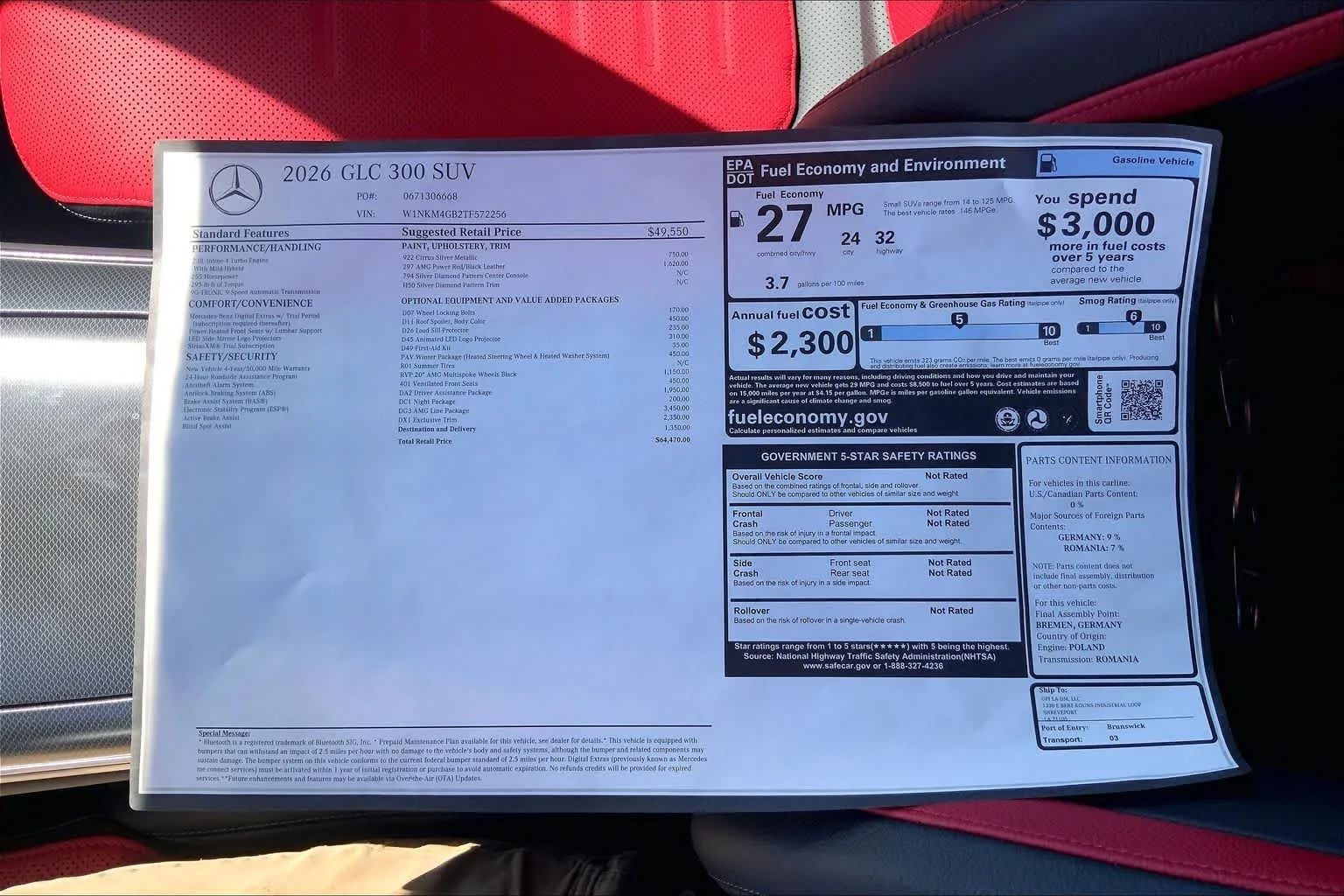 New 2026 Cirrus Silver Metallic Mercedes-Benz GLC 300 image 19