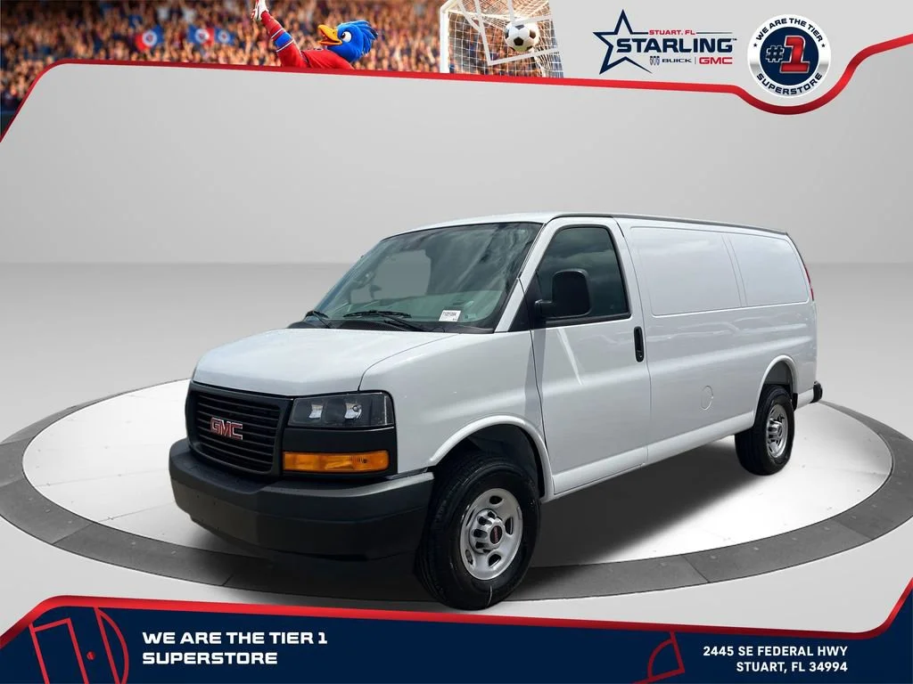 New 2026 Summit White GMC Work Van image 1