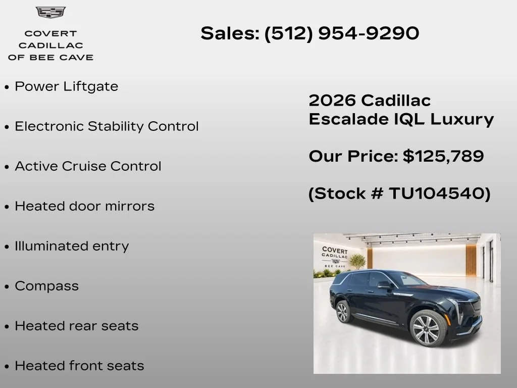 2026 Cadillac Escalade IQL Luxury - Photo 14