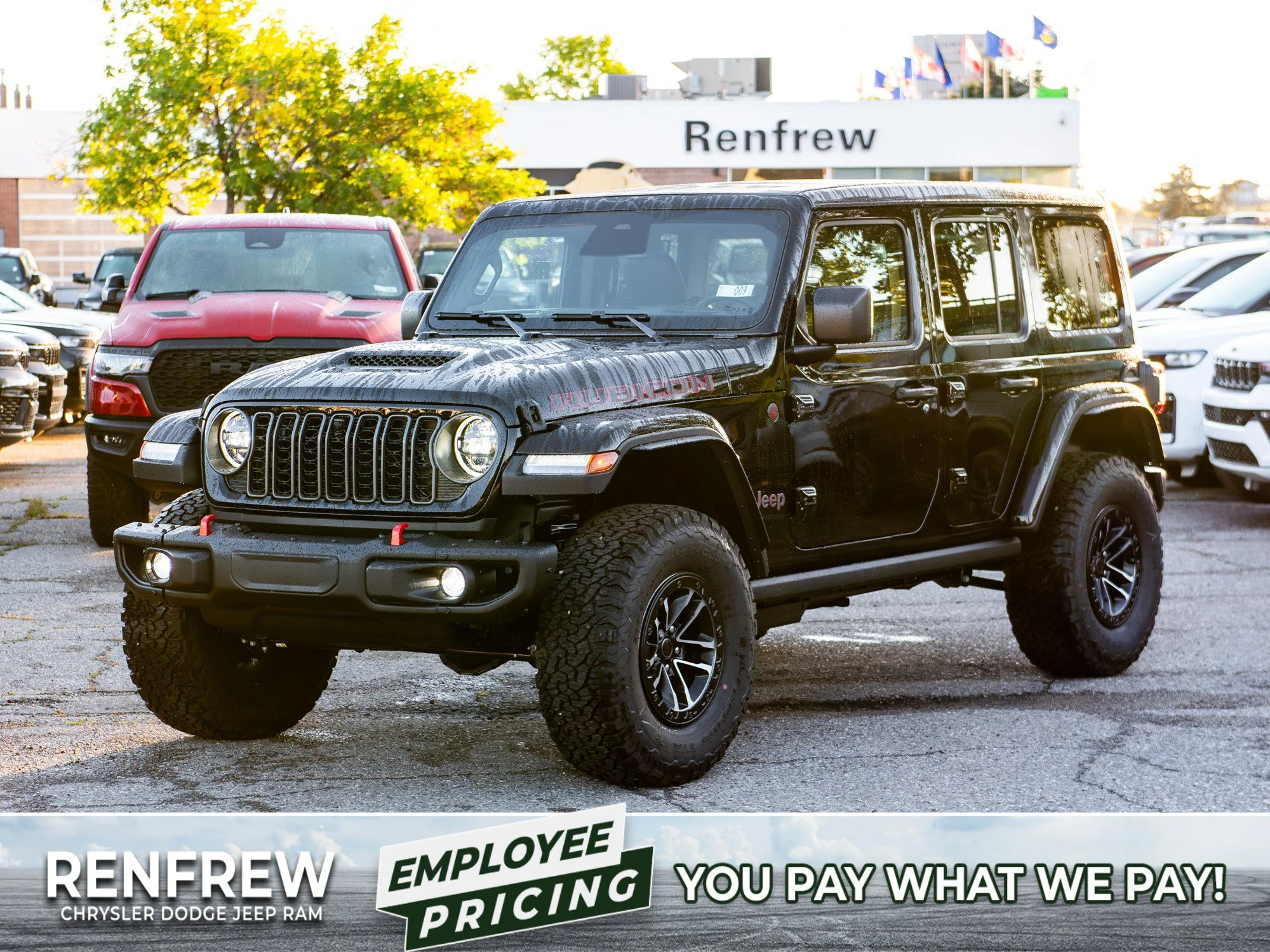 New 2027 Black Jeep Rubicon X* 4 Door 4x4, Sky 1 Touch Pwr Top, 35 Inch Tires, Nappa Leather image 1