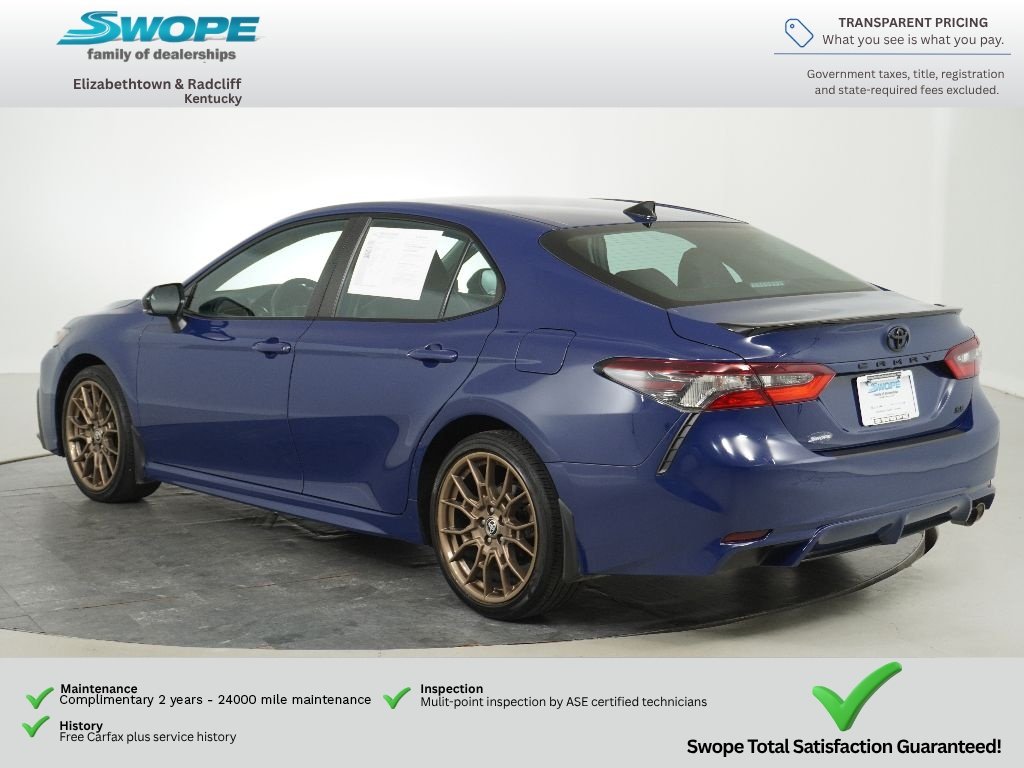 Used 2023 Reservoir Blue Toyota SE Nightshade image 5
