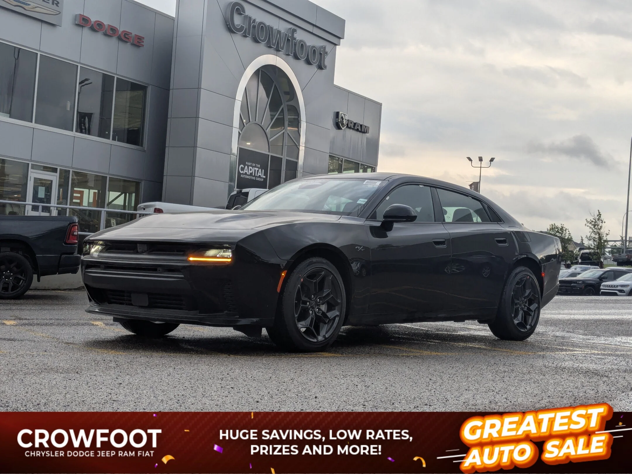 New 2026 Black Dodge R/T - - Blacktop Pkg - Driver Convenience Grp - Alpine Audio - 20 Black Wheels & More! image 1