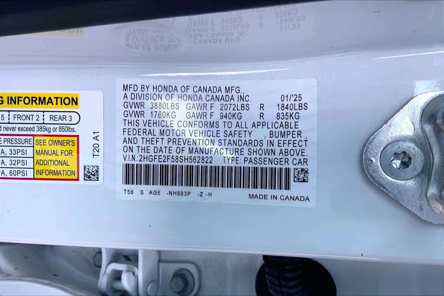 Used 2025 Platinum White Pearl Honda Sport image 34