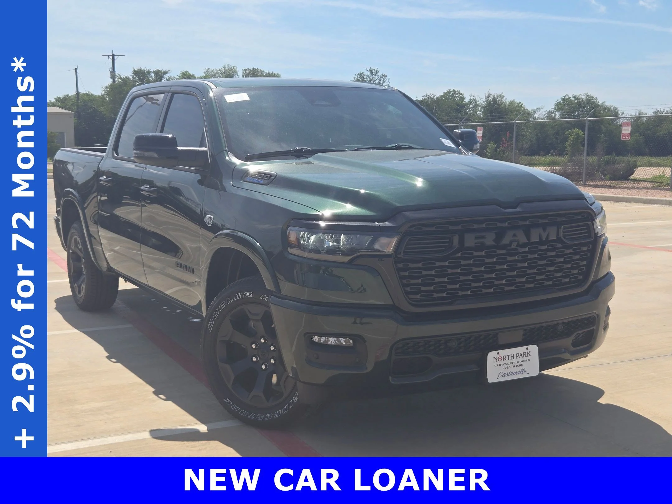 New 2026 Serrano-Green Metallic Exterior Paint RAM Big Horn/Lone Star image 1