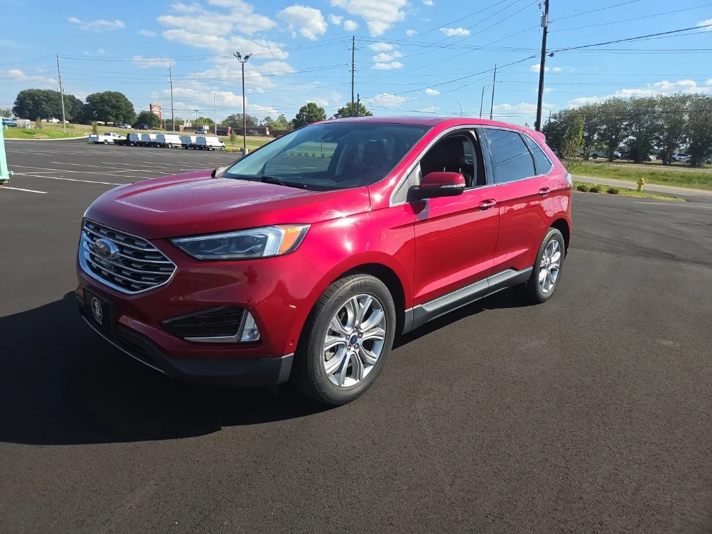 Used 2021 Red Ford Titanium image 3
