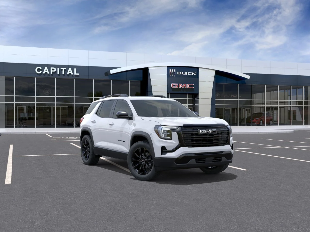 New 2027 Summit White GMC AWD Elevation image 2