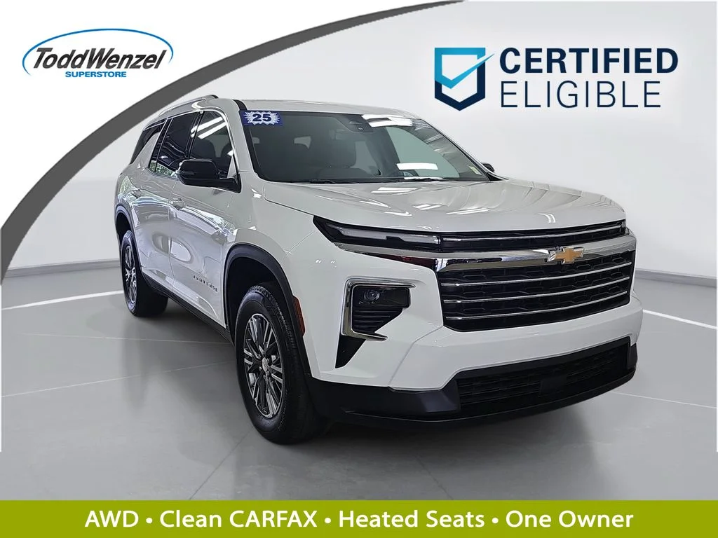 Certified Used 2025 White Chevrolet LT image 1