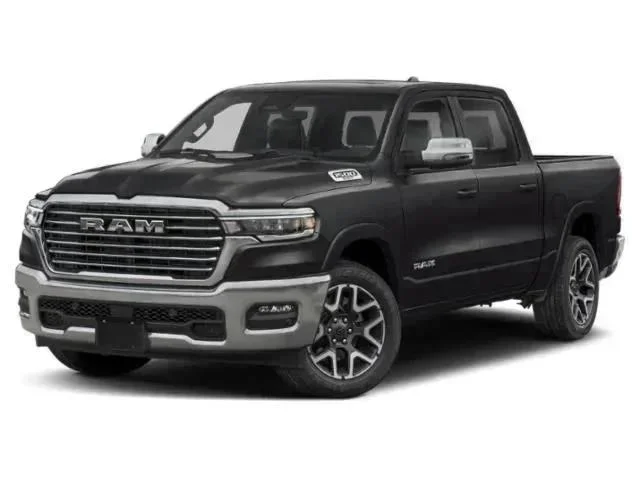 New 2026 Diamond Black Crystal Pearl-Coat Exterior Paint RAM Laramie image 1