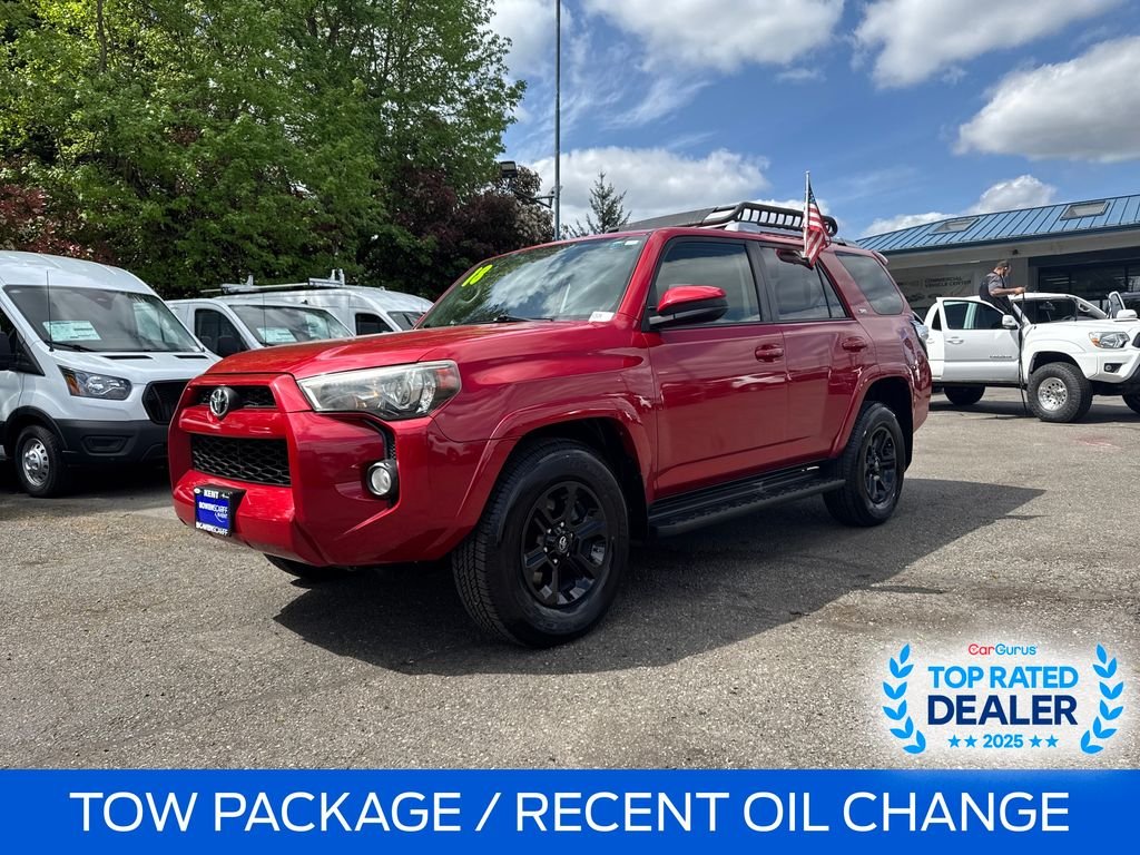 Certified Used 2018 Barcelona Red Metallic Toyota SR5 image 1