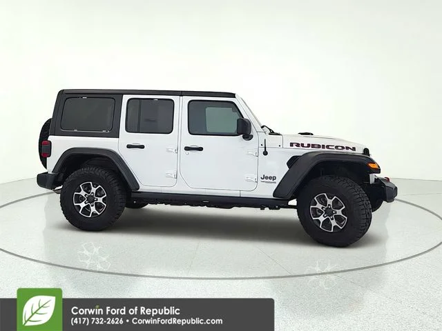 Used 2021 Bright White Clearcoat Jeep Unlimited Rubicon image 7