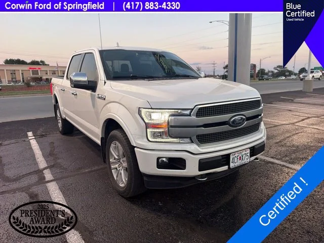 Used 2019 White Platinum Clearcoat Metallic Ford Platinum image 4