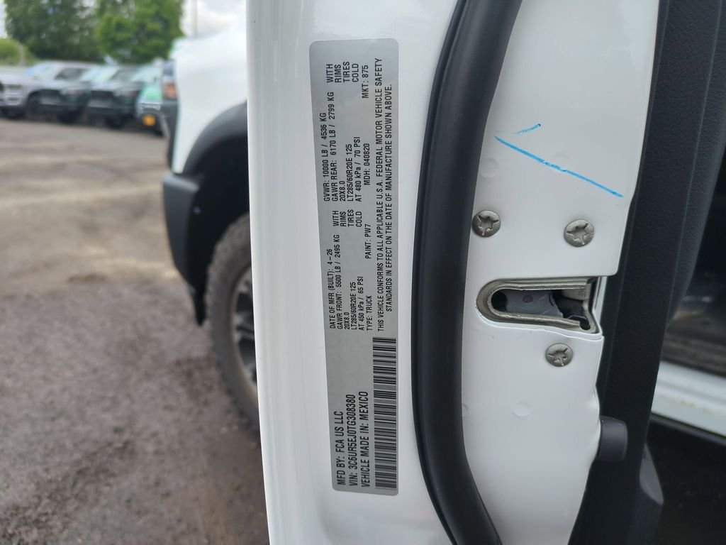 New 2026 Bright White Clear-Coat Exterior Paint RAM Rebel image 28