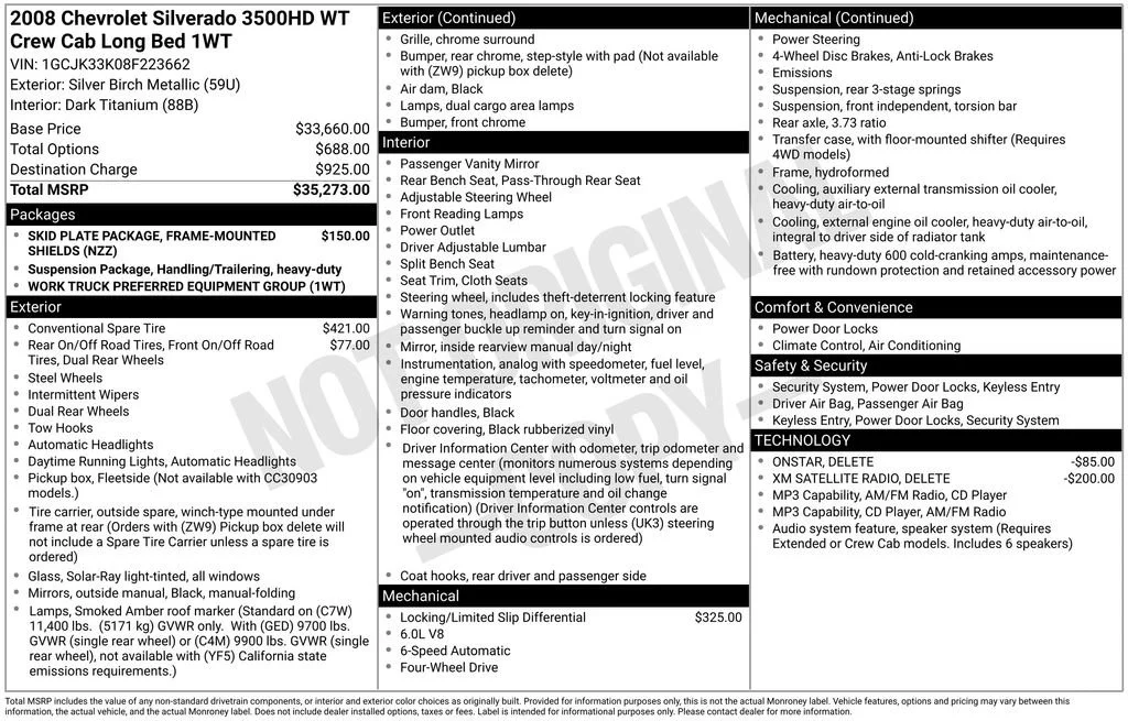 Used 2008 SILVER BIRCH METALLIC Chevrolet DRW Work Truck image 34