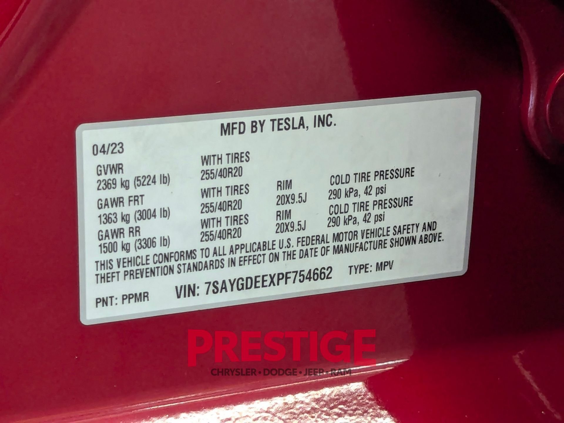 Used 2023 Red Tesla Long Range image 31