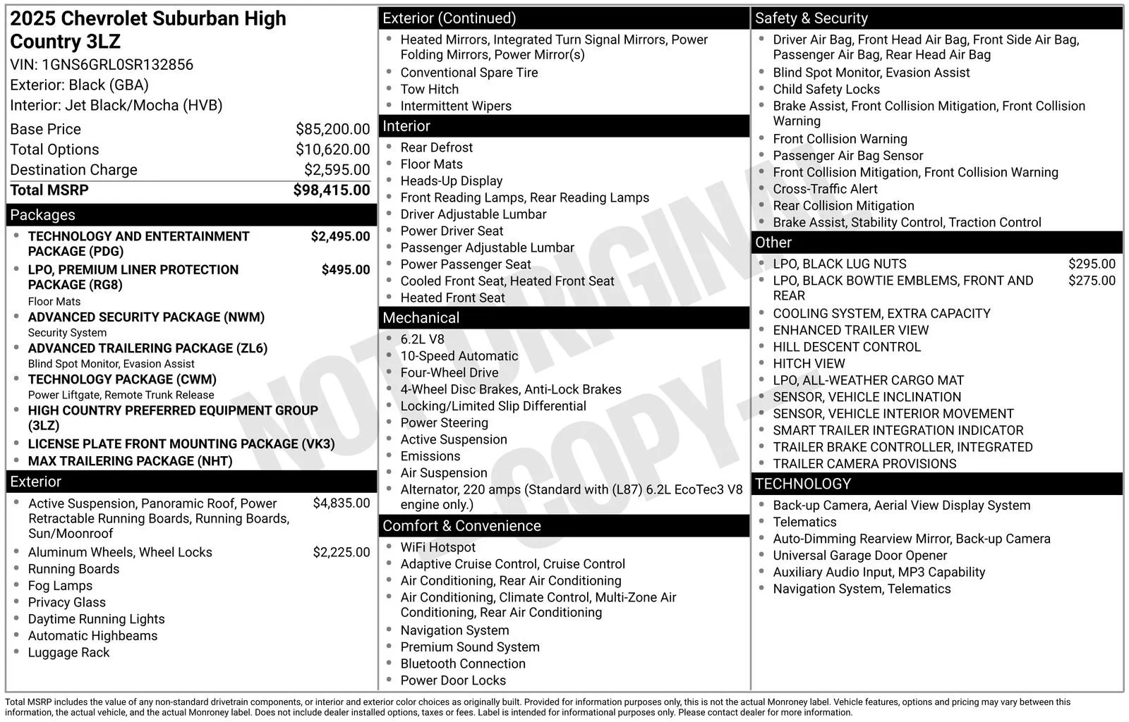 Used 2025 Black Chevrolet High Country image 38