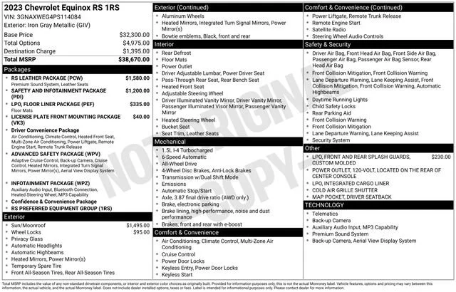 Used 2023 Iron Gray Metallic Chevrolet RS image 5