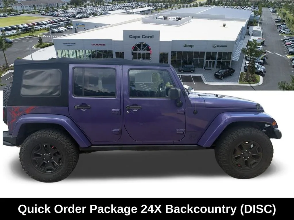 Certified Used 2016 Purple Jeep Unlimited Sahara image 3