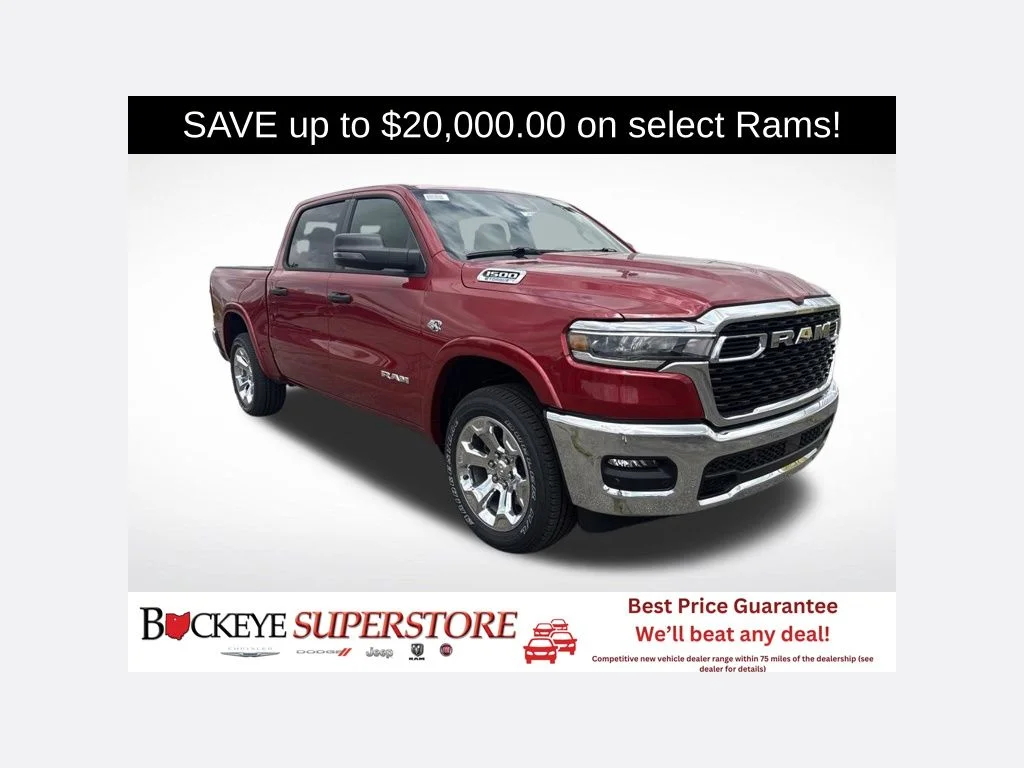 New 2026 Molten Red Pearl-Coat Exterior Paint RAM BIG HORN image 1