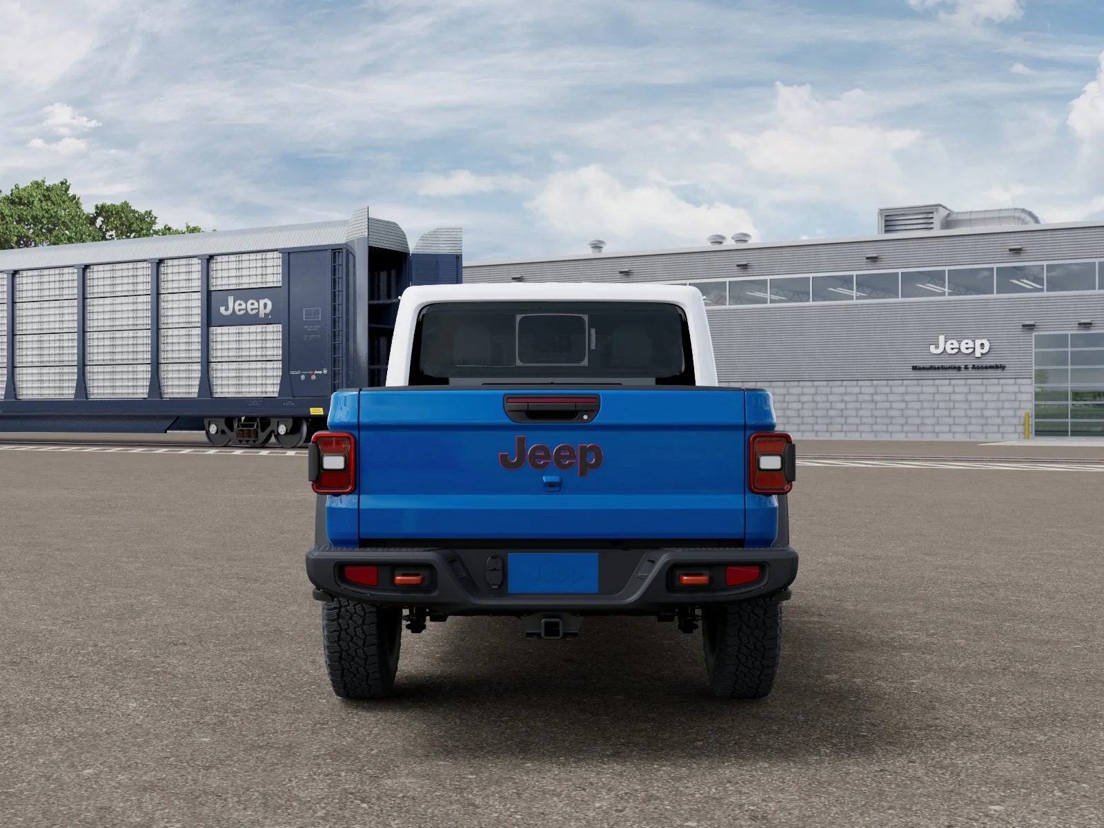 New 2026 Hydro Blue Pearl-Coat Exterior Paint Jeep Rubicon image 7