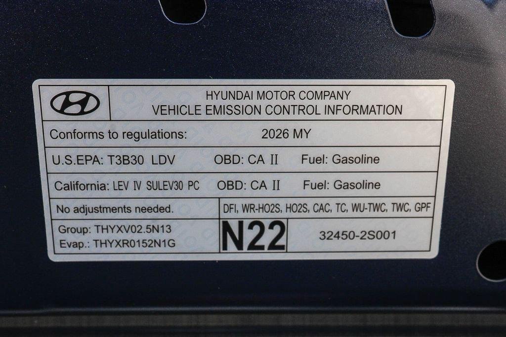New 2026 Blue Hyundai Blue SEL image 55