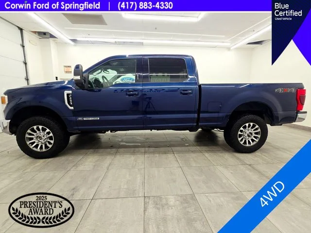 Certified Used 2020 Blue Jeans Metallic Ford Lariat image 2
