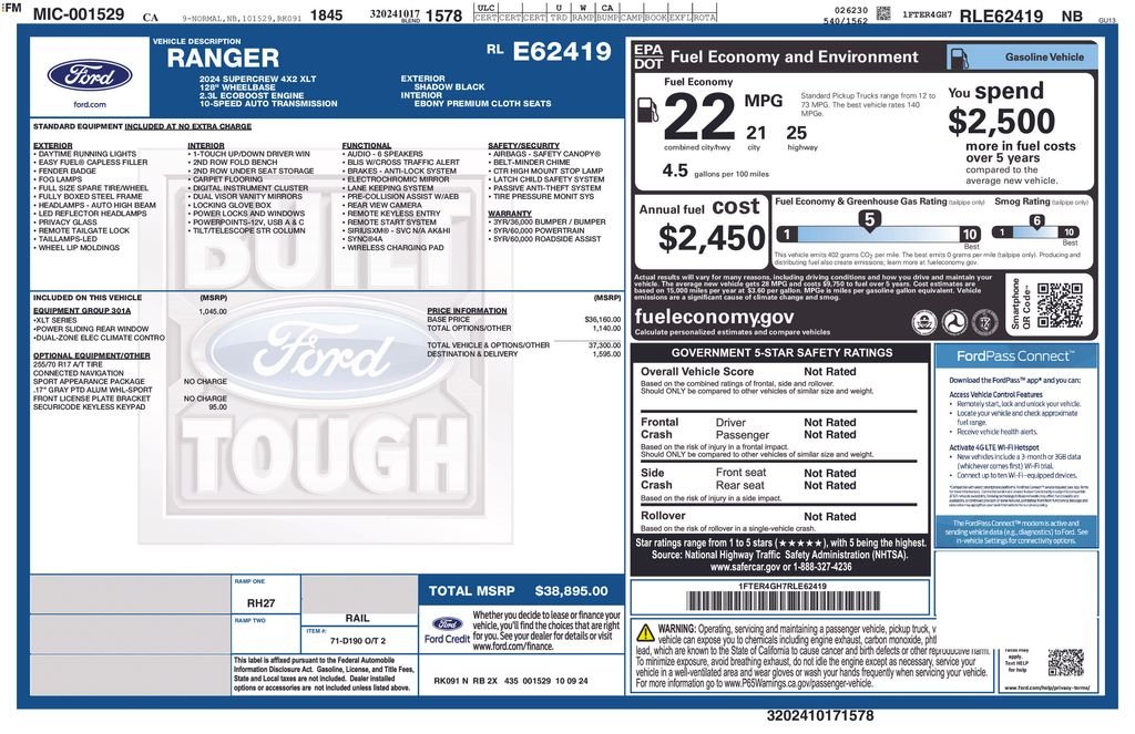 Certified Used 2024 Black Ford XLT image 3