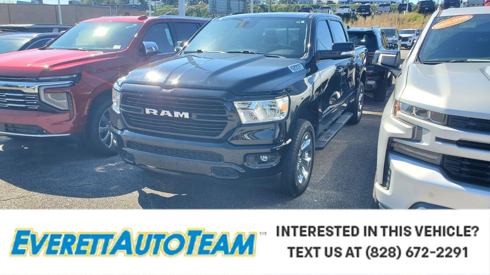 Used 2020 Diamond Black Crystal Pearlcoat Ram Big Horn image 1