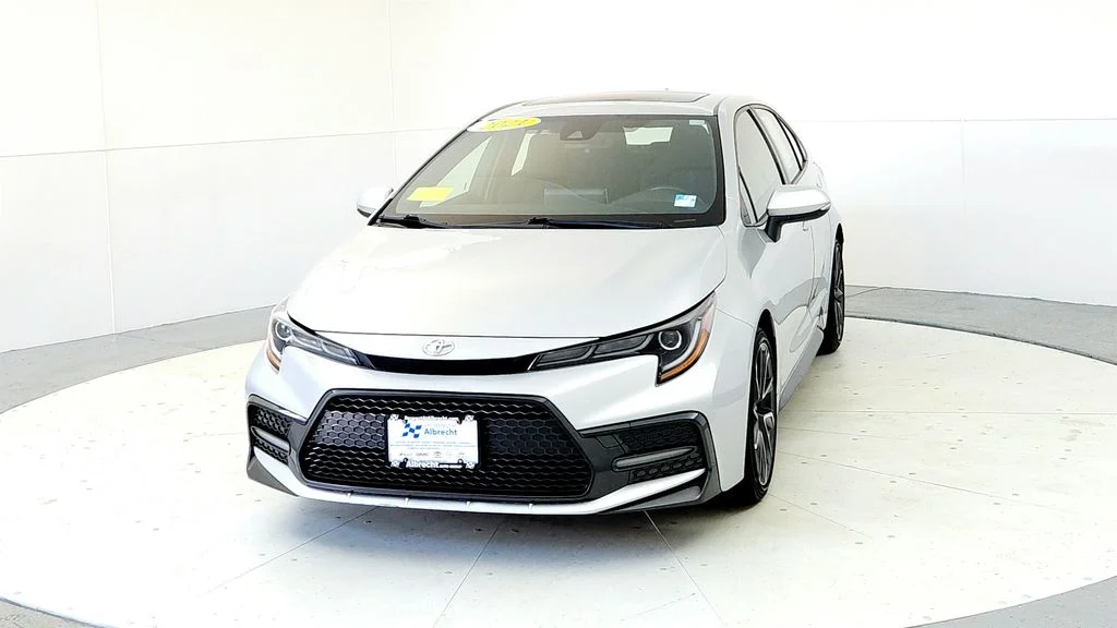 Certified Used 2021 Silver Toyota SE image 2