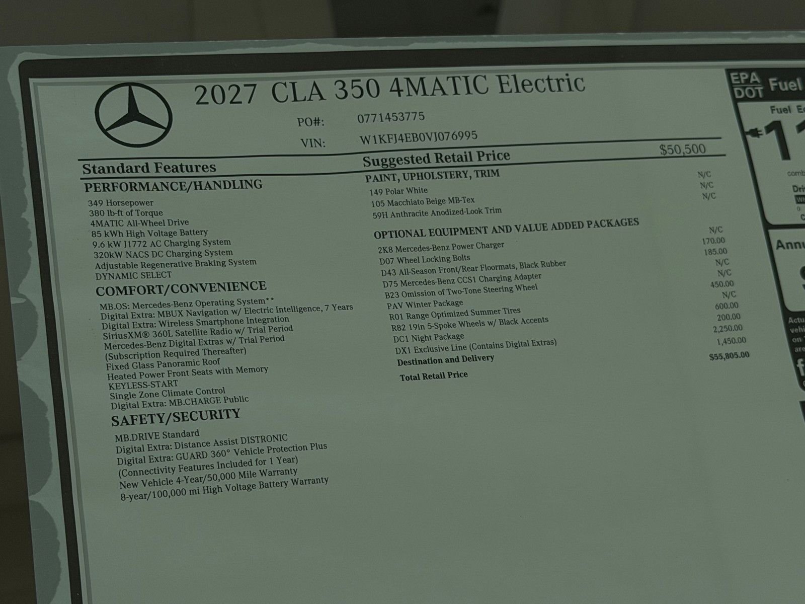 New 2027 Polar White Mercedes-Benz CLA 350 image 19