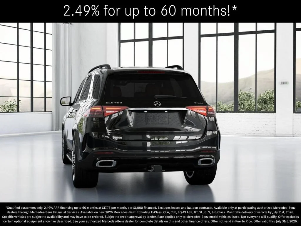 New 2026 Obsidian Black Metallic Mercedes-Benz GLE 450 image 68