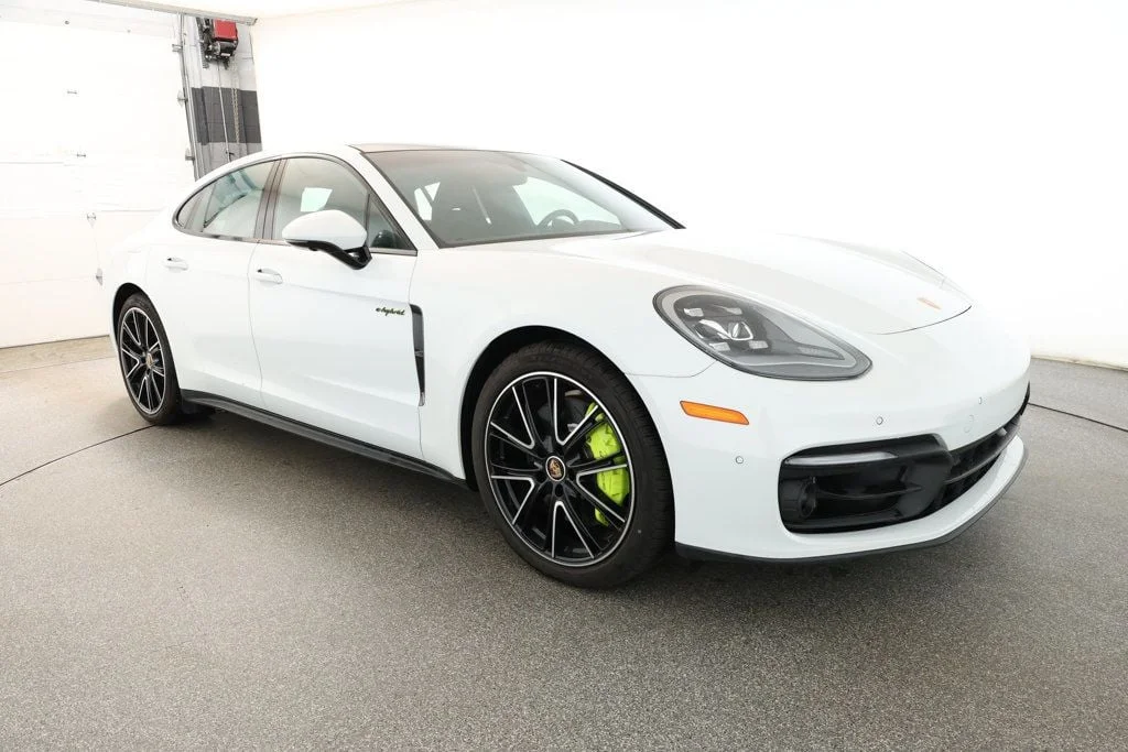 Used 2023 Carrara White Metallic Porsche 4 E-Hybrid Platinum Edition AWD w/ 21