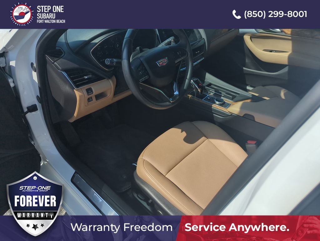 Used 2023 White Cadillac Premium Luxury image 11
