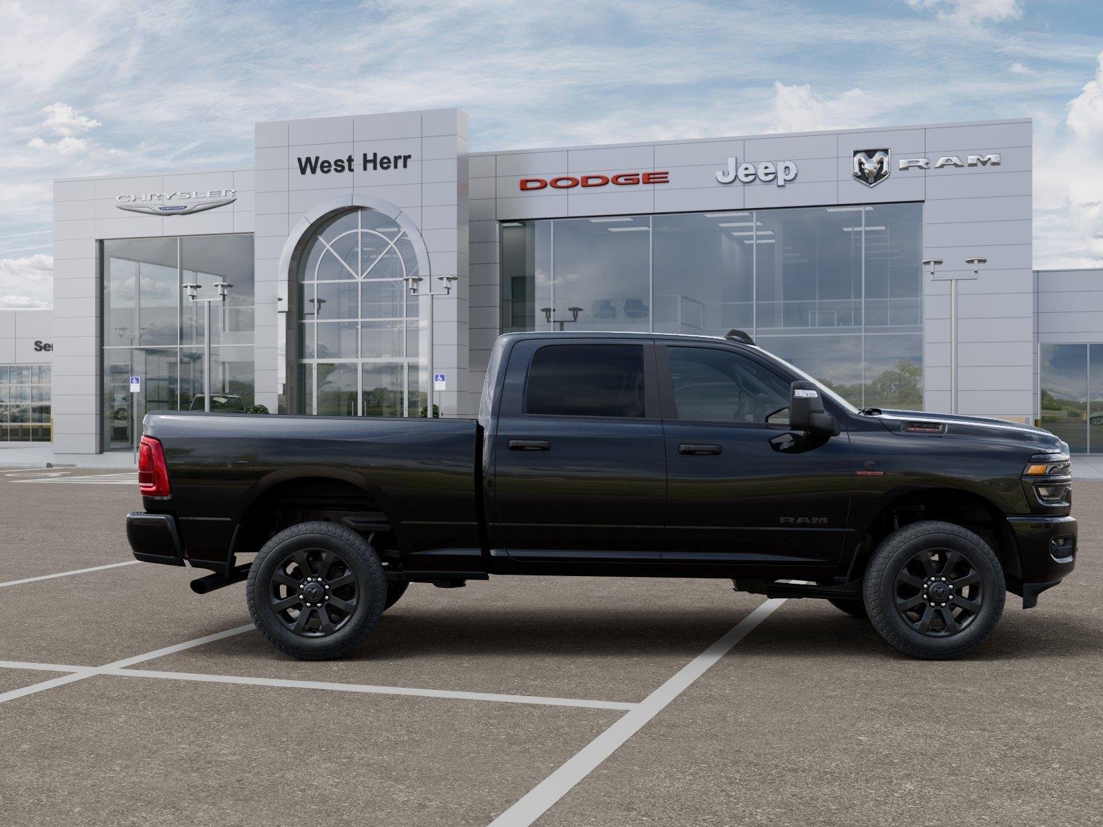 New 2027 Diamond Black Crystal Pearl-Coat Exterior Paint RAM Big Horn image 21