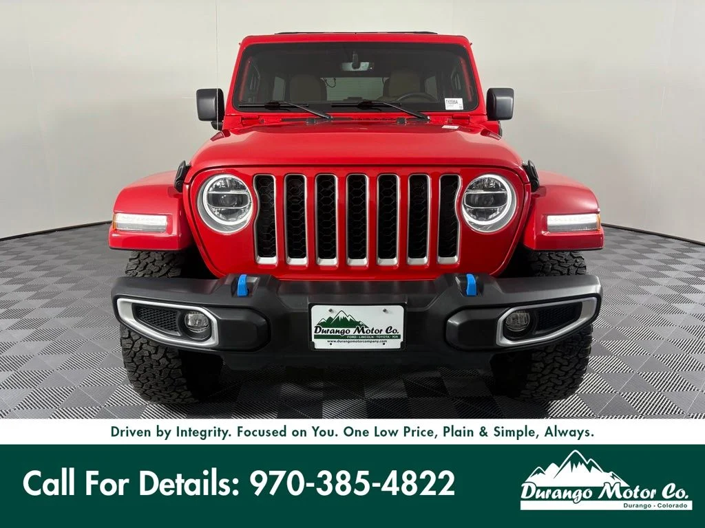 Used 2022 Red Jeep Unlimited Sahara 4xe image 3