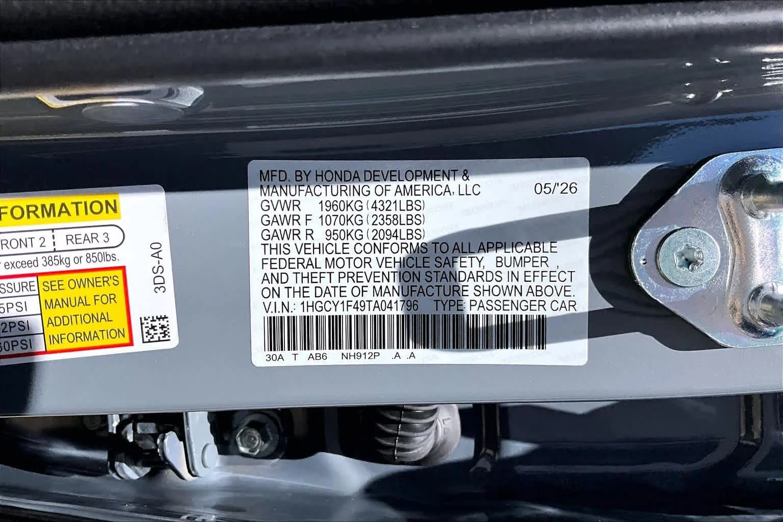 New 2026 Urban Gray Pearl Honda SE image 22