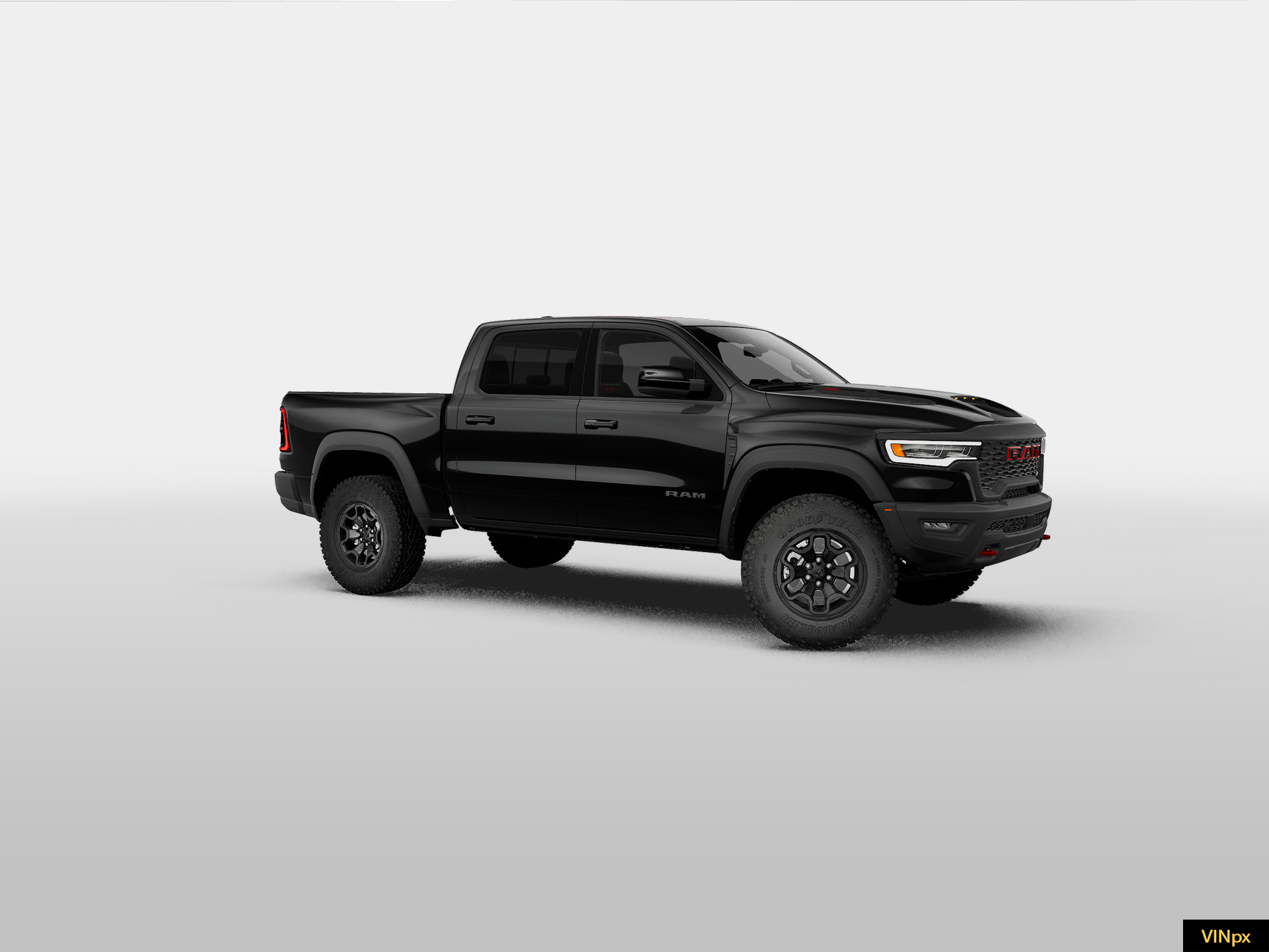 New 2027 Diamond Black Crystal Pearl-Coat Exterior Paint RAM TRX image 10